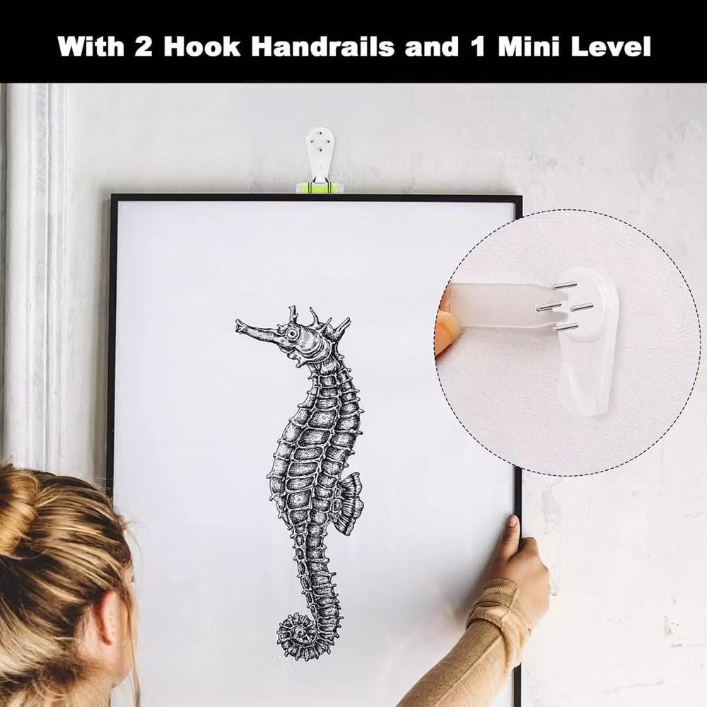 SPETLEK White Hard Wall Hanging Hooks for Masonry, 80 mm – 2