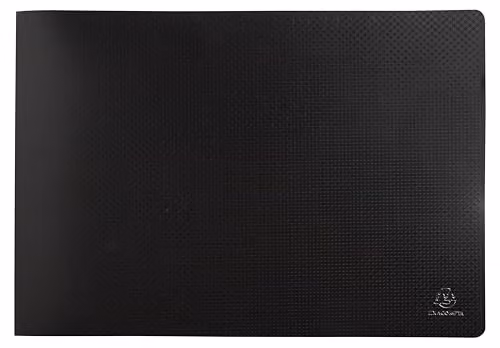 Exacompta OPAK A3 Document Protector with 20 Smooth Crystal Pockets, 40 Views, Black, W: 32 cm x H: 48 cm – 3