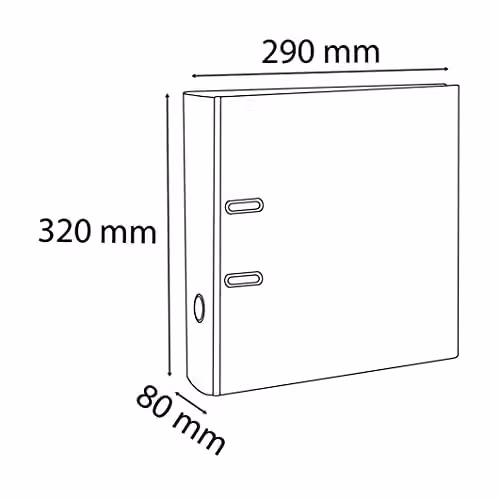 Exacompta Prem'Touch Forever A4 Maxi Lever Arch File, Ivory Spine 80 mm, Beige – 2
