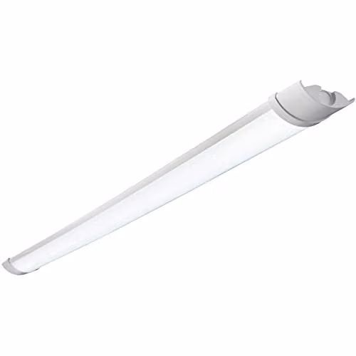 Loops 4ft IP65 Flush Mount LED Batten Light Fitting, 33W Cool White, White