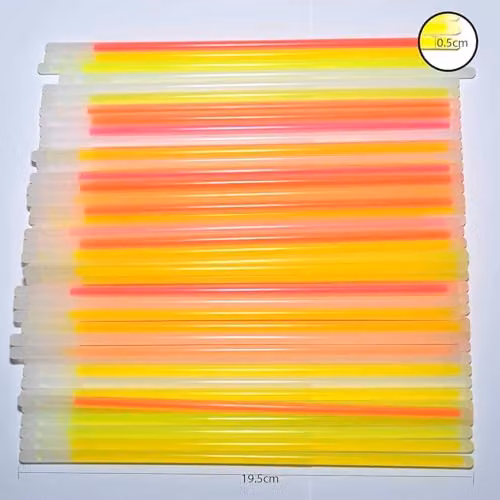 SHATCHI 100-Piece Multicolour Glow Stick Set, 20cm Neon Party Accessories for Kids – 8