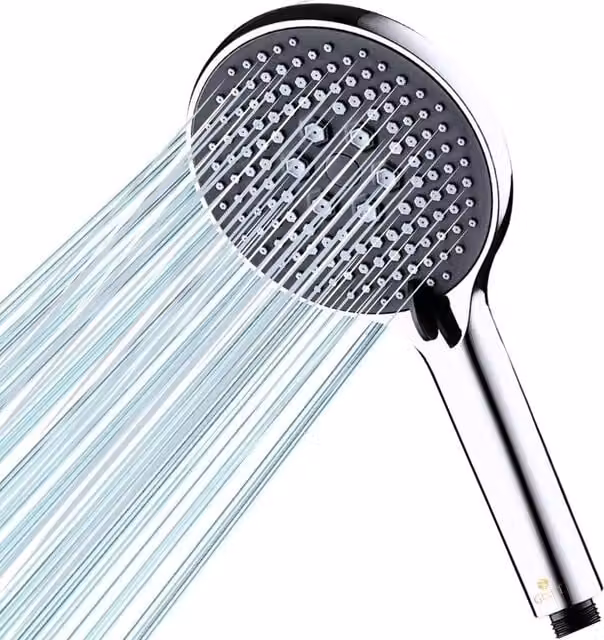 FLAVORA Round Chrome Overhead Shower Head in Silver, W: 180 cm, H: 180 cm – 1