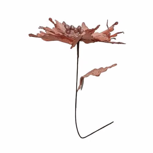 Samuel ALEXANDER Pink Poinsettia Stem Christmas Decoration, Height: 68 cm – 2