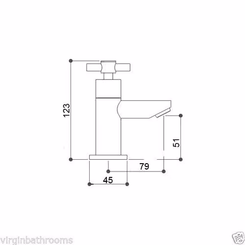 Nes Home Linden Chrome Cross Head Hot & Cold Basin Taps with Pop Up Waste and Silver Basin Waste – 3
