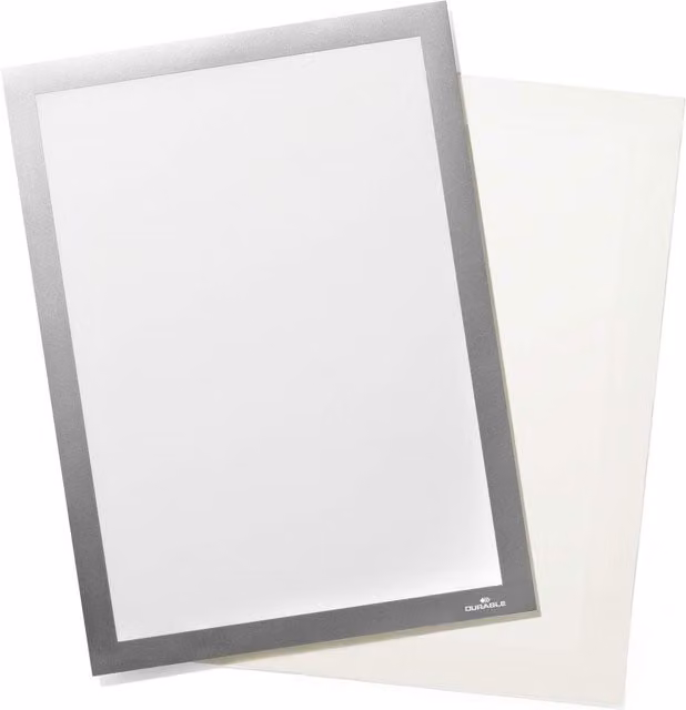 Durable DURAFRAME GRIP Self-Gripping Magnetic Frame, A4, Silver – 3