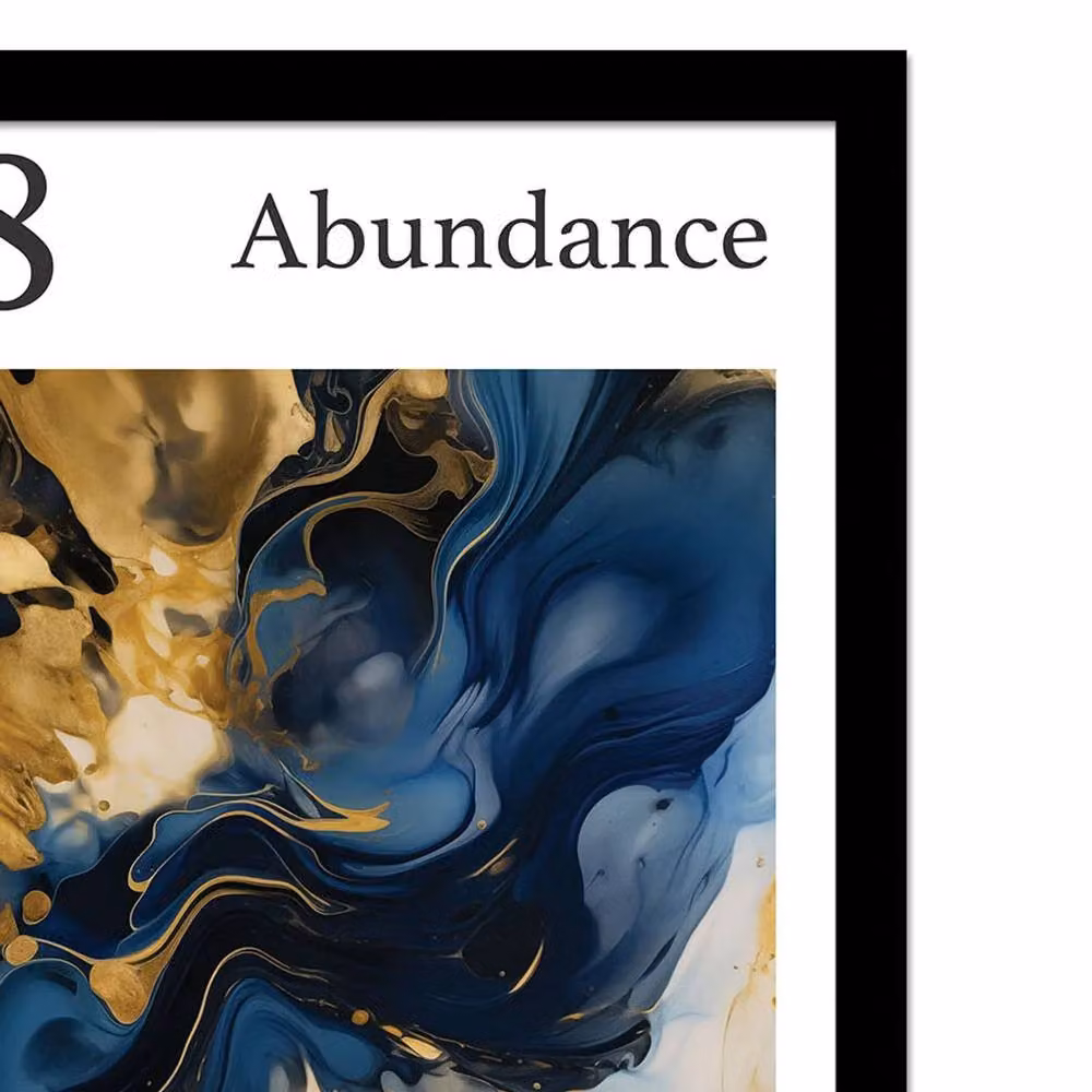 Ada Ingram Angel 888 Abstract Typography Paper Poster in White and Multicolour – 2