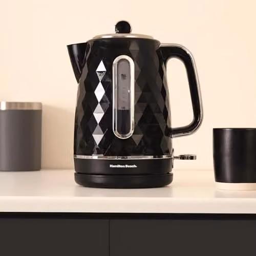 Hamilton Beach Diamond Electric Kettle, Black, 1.7 l – 2