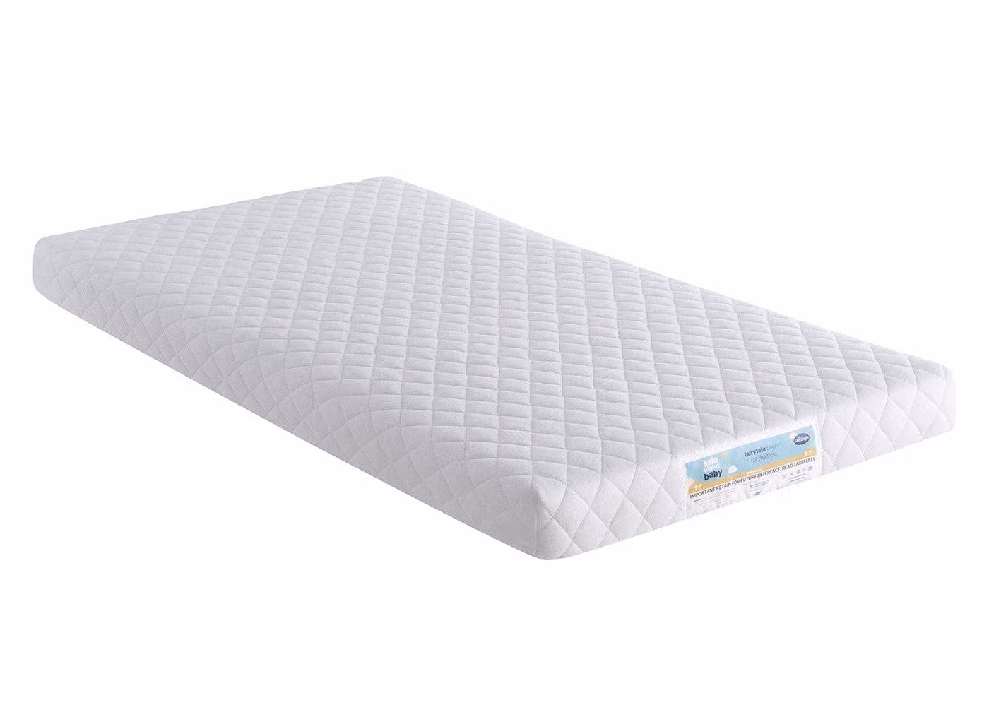 Silentnight Safe Nights Fairytale Cot Mattress, White, W: 120 cm, D: 60 cm