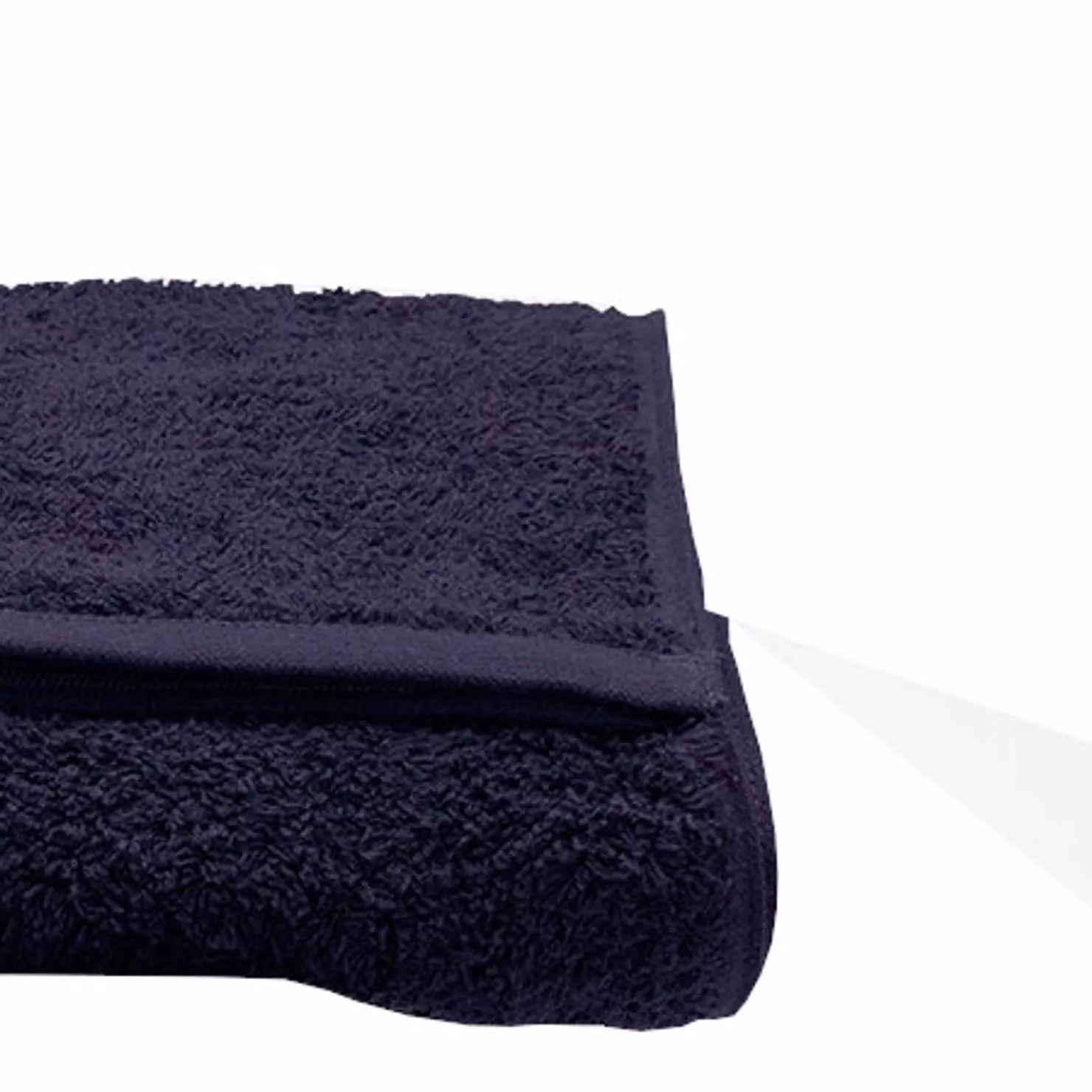 Towel City Luxury Pocket Gym Towel in Navy Blue Cotton Terry – 2