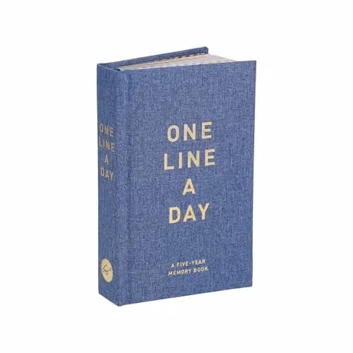 Chronicle Books Denim One Line a Day Five-Year Memory Book