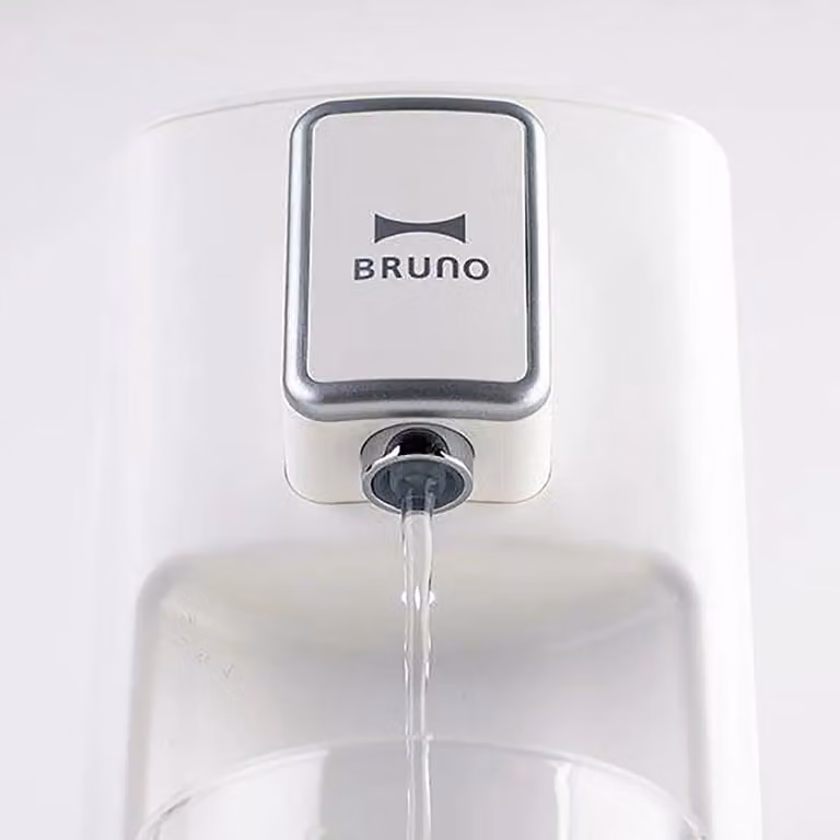 BRUNO Instant Hot Water Dispenser in Pink and White with Removable Tank