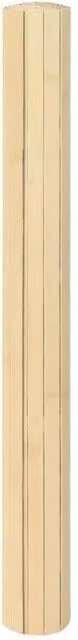 Berkfield Home Rectangular Bamboo and Polypropylene Rug in Beige, W: 60 cm, L: 300 cm