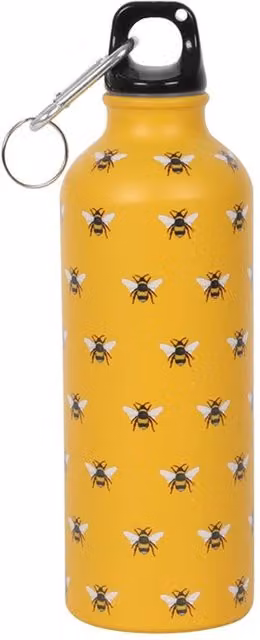 KDMK Stainless Steel Metal Water Bottle with Screw Cap, Yellow