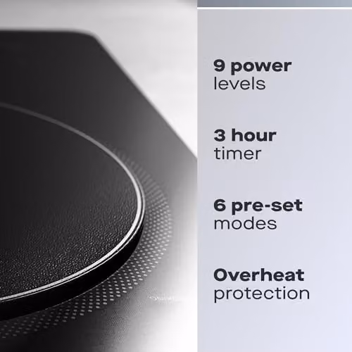 Daewoo 2200W Single Induction Hob in Black with Digital Display, Timer and Auto Shut-off – 2