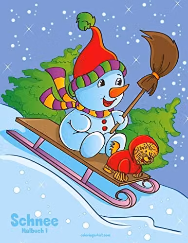 Schnee Malbuch 1 Multicolour Childrens Paper Colouring Book