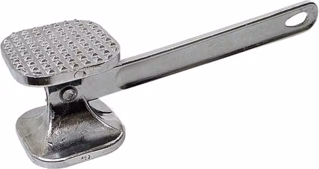 KDMK Cast Aluminium Meat Tenderizer Mallet in Silver