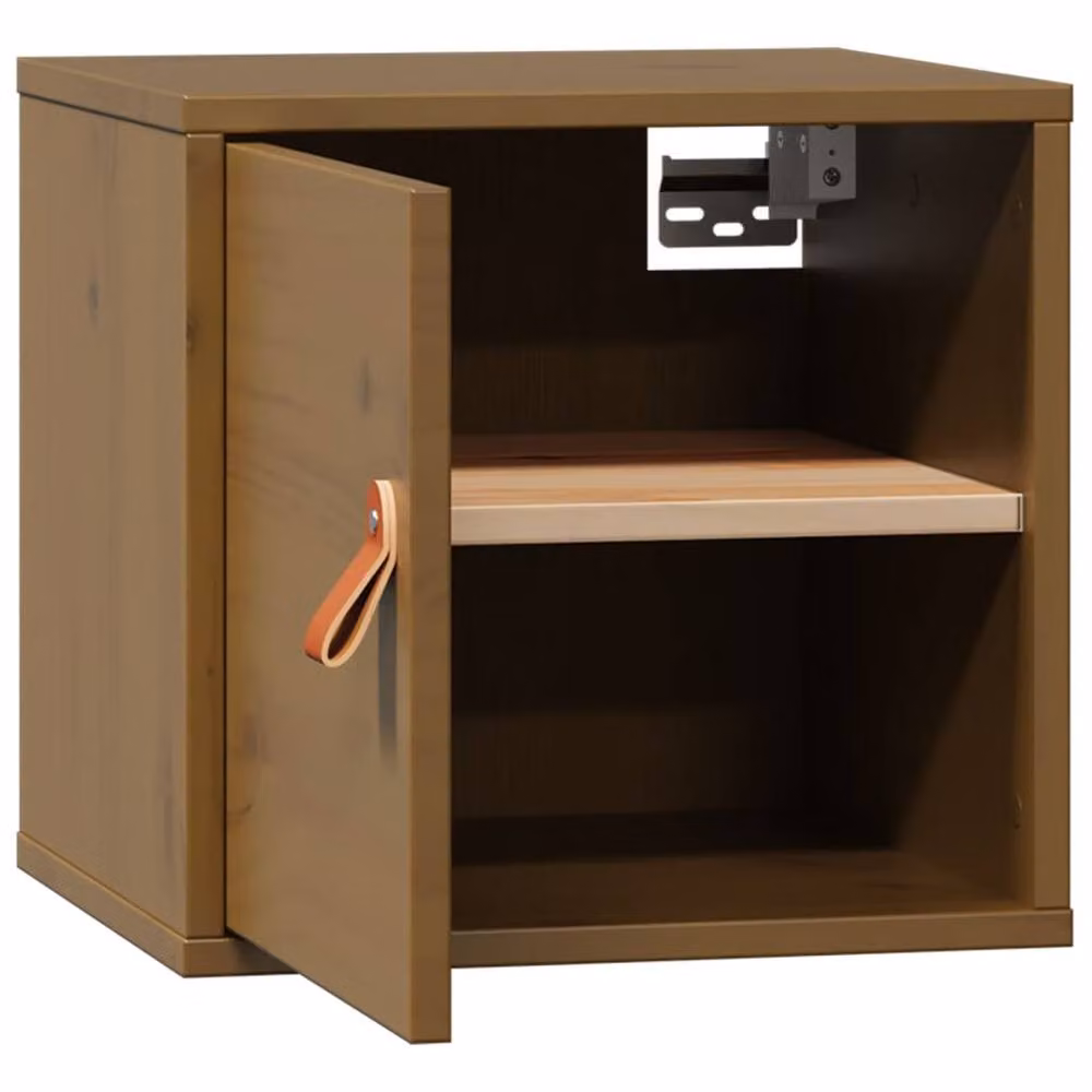 Berkfield Home Wall Cabinet in Honey Brown Solid Pine W/D/H: 31.5 x 30 x 30 cm – 4