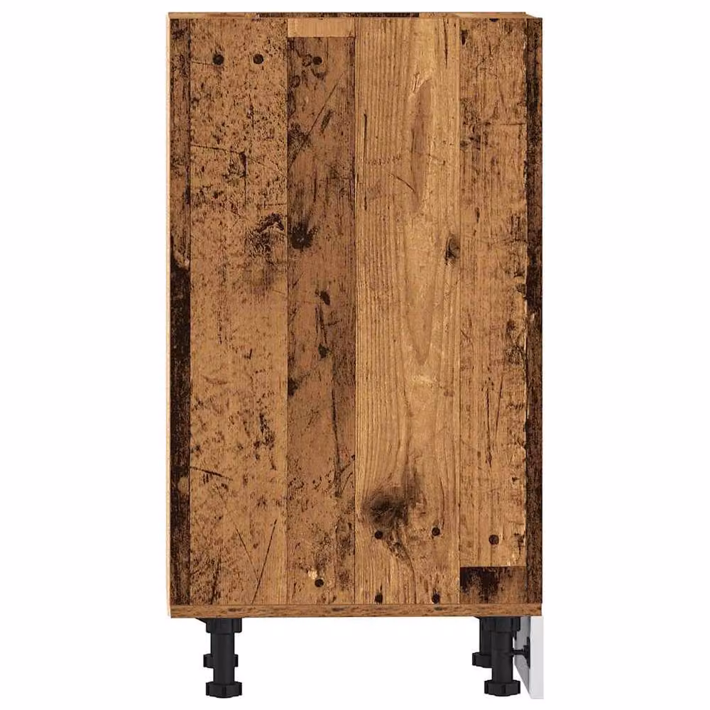 Berkfield Home Brown Freestanding Kitchen Base Unit with Hinged Doors and Internal Shelves, W/D/H: 40 x 44.5 x 81.5 cm – 4