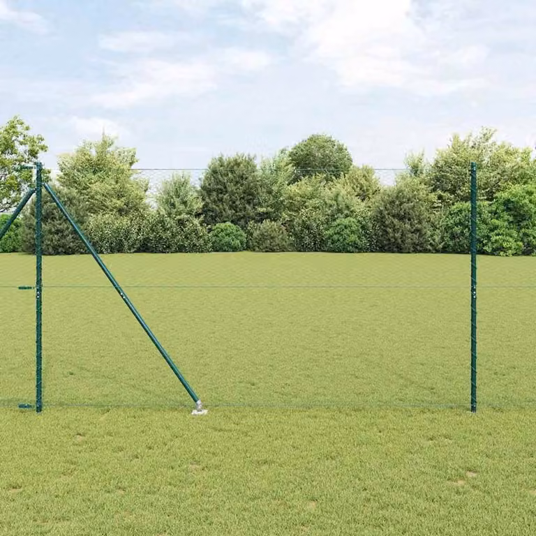 Berkfield Home Green Steel Hexagon Fence, 1.6 x 100 m