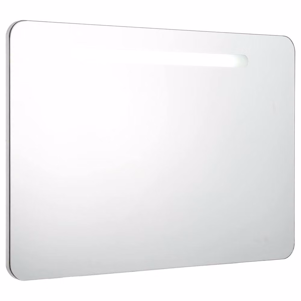 Berkfield Home LED Bathroom Mirror Cabinet in White, W/D/H: 80 x 9.5 x 55 cm – 2