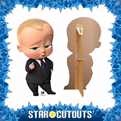 Star Cutouts SC1635 Boss Baby Large Cardboard Cutout, Multicolour Freestanding Party Decoration – 3