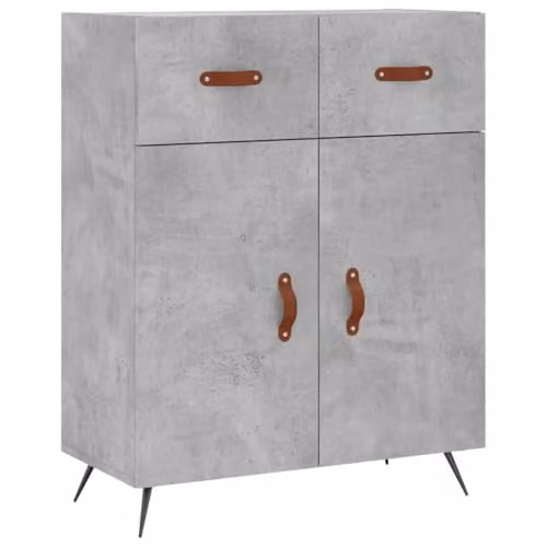 vidaXL Modern Sideboard in Grey, W/D/H: 69.5 x 34 x 90 cm