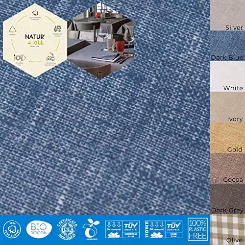 Iron Mountain NaturAll Biodegradable and Compostable Sustainable Cotton Napkins, Blue, Pack of 50 – 2