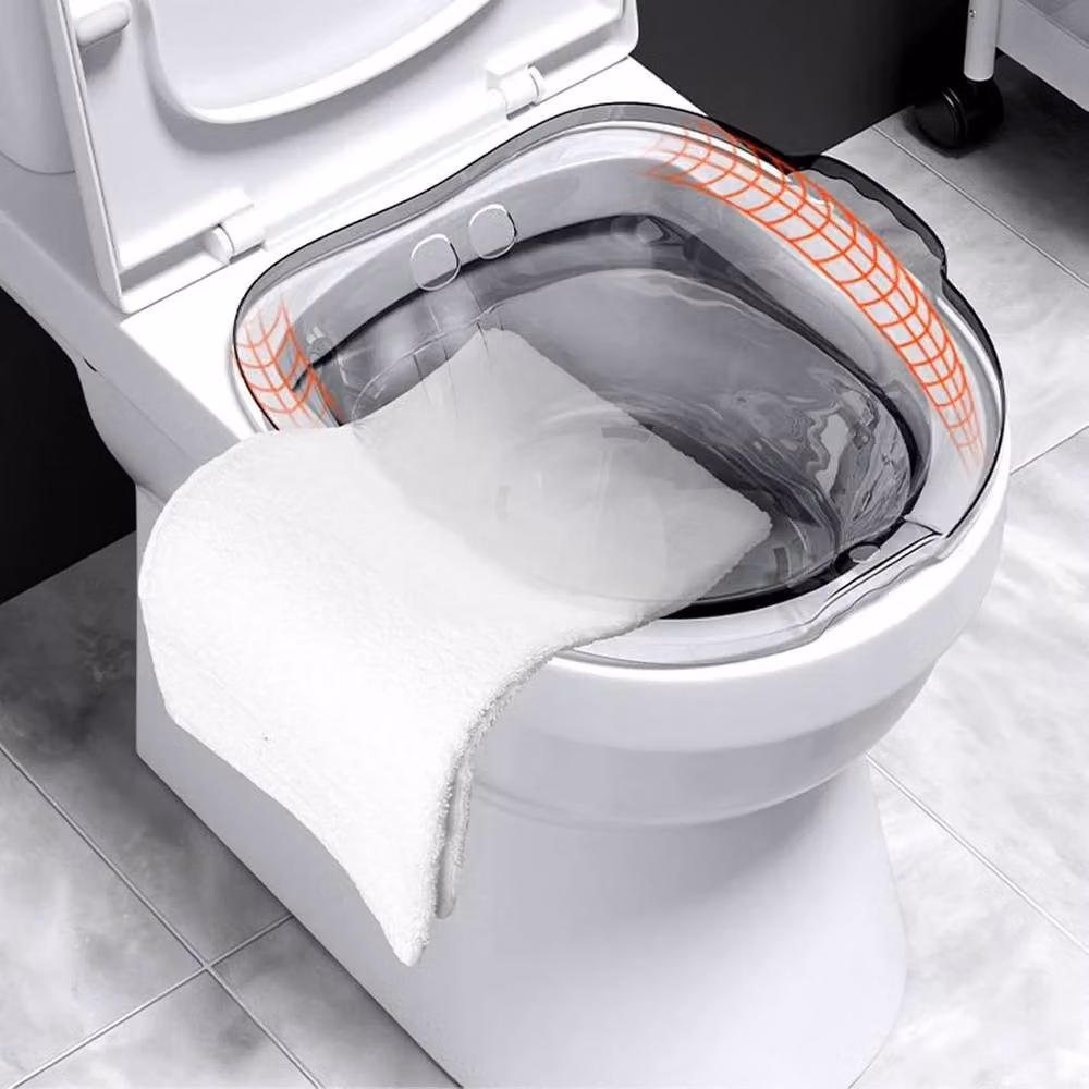 FLAVORA Grey Portable Hip Bidet Sitz Bath Tub W: 38 cm, D: 13 cm, H: 37.5 cm – 4