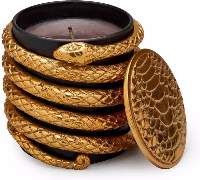 House of Hackney SERPENTIS Gold Brass and Glass Abstract Tealight Candle Holder