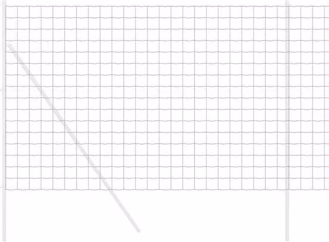 Berkfield Home Full Euro Fence Grey Steel 1.6 x 10 m – 1