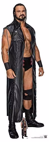 Star Cutouts WWE Drew McIntyre Ultimate Edition Lifesize Cardboard Cutout with Mini for Wrestling Party Decoration and Collector Display, Height: 194 cm – 1