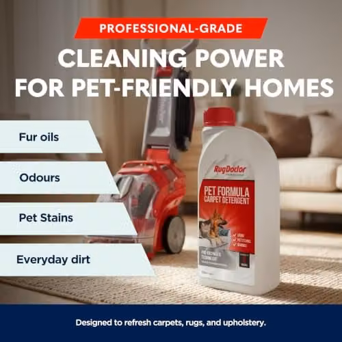 Rug Doctor Pet Formula Carpet Detergent Pet Stain and Odour Remover White 1L – 2