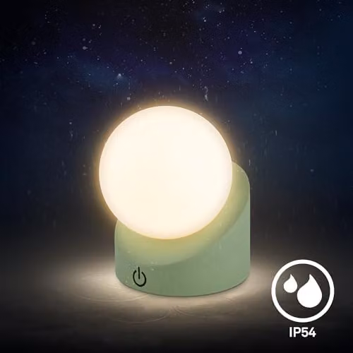 Briloner Mini LED Sphere Table Lamp, Green, W/D/H: 10 x 8 x 9 cm – 6