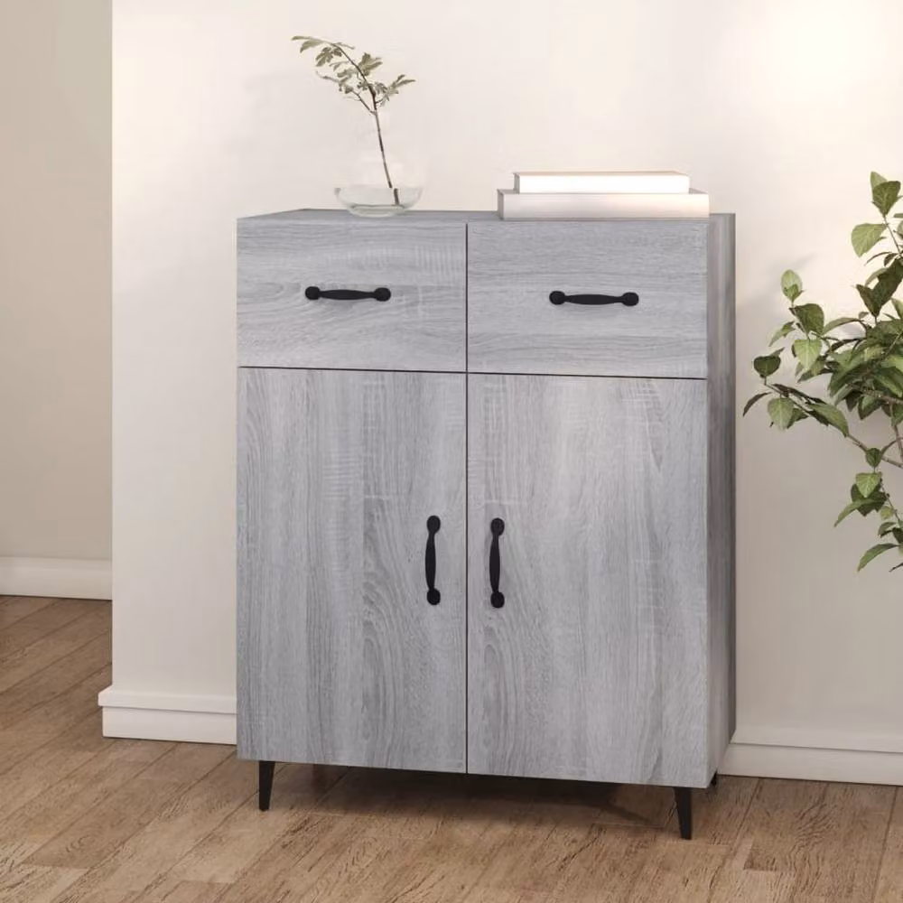 Berkfield Home Grey Sonoma Sideboard, W/D/H: 69.5 x 34 x 90 cm – 2