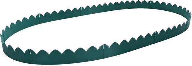 Berkfield Home Green Plastic Lawn Edgings, 10 Pieces, W: 65 cm, H: 15 cm – 1