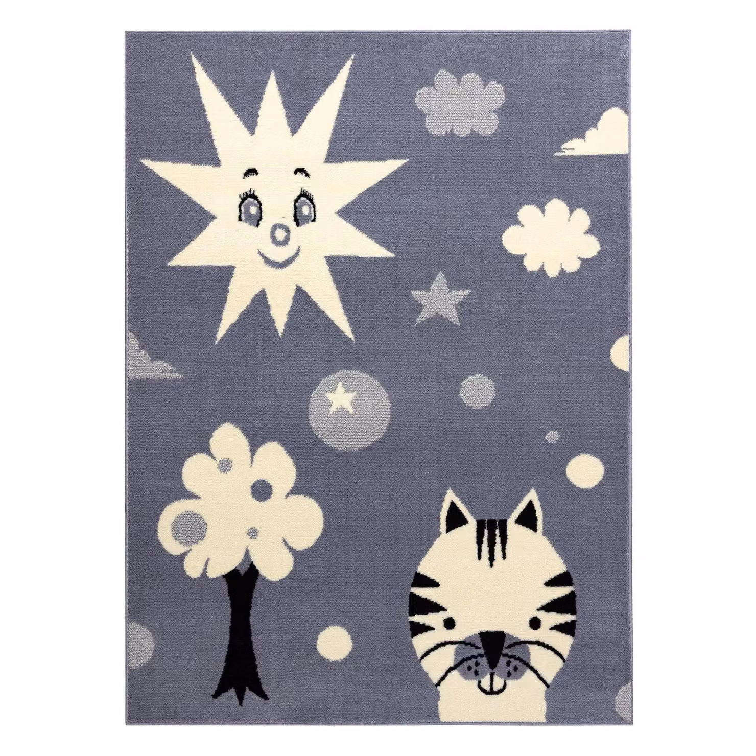 RugsX Flash Grey Kids Motif Rectangular Rug, W: 160 cm, L: 220 cm – 2