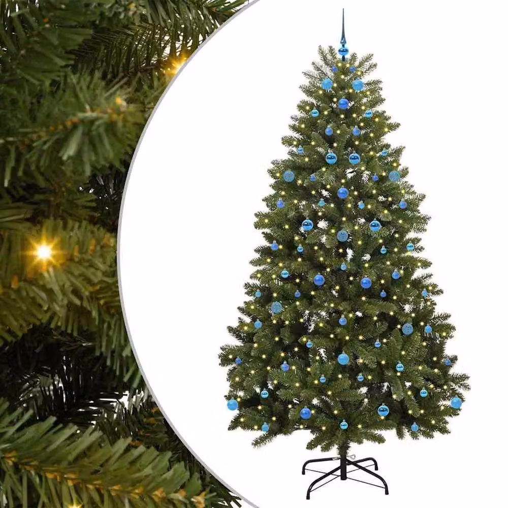 Berkfield Home Elegant Green Artificial Christmas Tree with Stand, Height: 240 cm, Width: 120 cm, Depth: 120 cm – 3