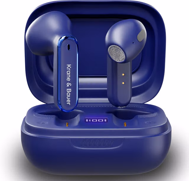 Krane Bauer True Wireless Bluetooth Earbuds in Blue