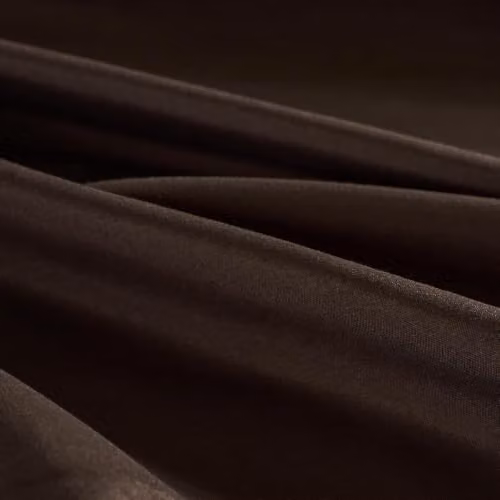 OHS Single Microfibre Plain Deep Fitted Bed Sheet, Brown, W/D/H: 90 x 190 x 25 cm – 2