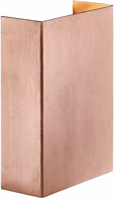Nordlux Fold Copper LED Outdoor Wall Light, IP54 Dimmable Up and Down Garden Light with Warm White 3000k Glow