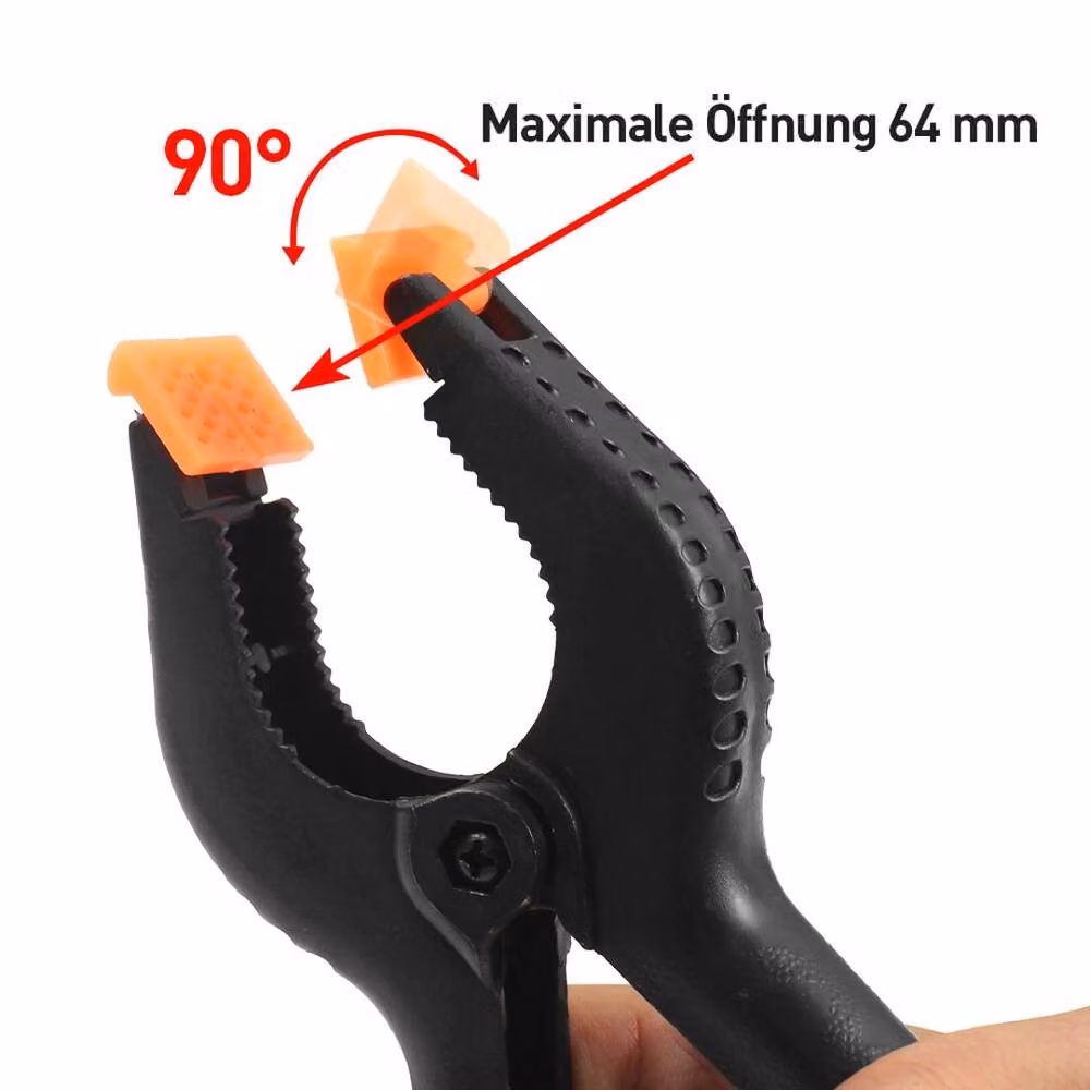 VOGREX 12-Piece Heavy Duty Spring Clamps in Black, 150mm x 150mm – 3