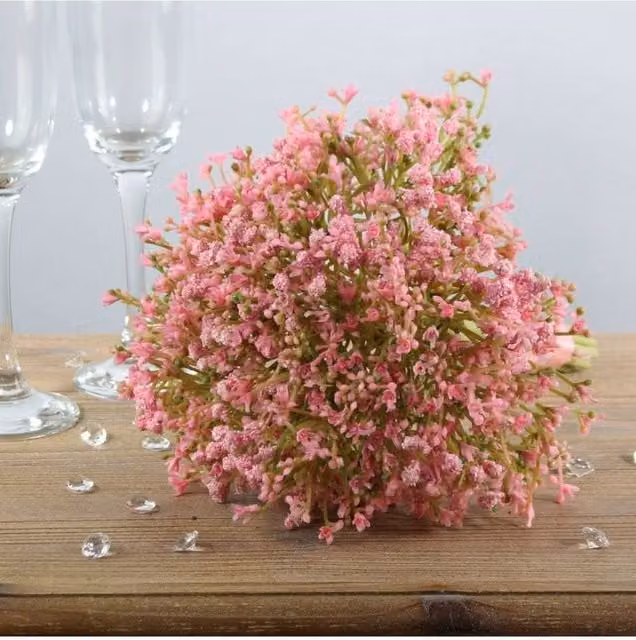 KDMD Pink Gypsophila Artificial Flower Bouquet – 1