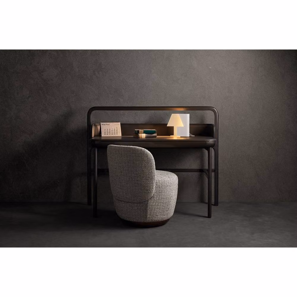 Mantra Iluminación Book Table Lamp in White Metal with 7W LED Warm White Light, Width: 23.3 cm – 4