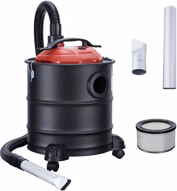 AREBOS Black Metal Ash Vacuum Cleaner with Blow Function