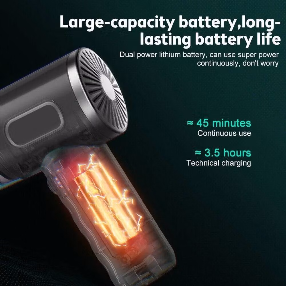 Kelvenix Cordless Handheld Car Vacuum Cleaner in Black, Rechargeable for Pet Hair – 3