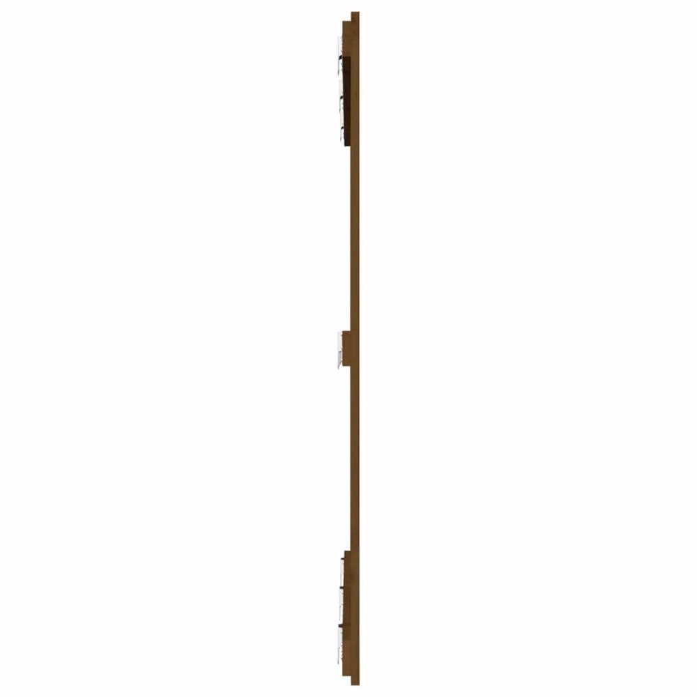 Berkfield Home Wall Mounted Solid Pine Headboard in Brown, W: 127.5 cm, D: 3 cm, H: 110 cm – 3