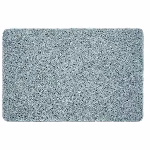 My Mat Blue Rectangular Non-Slip Washable Shaggy Pile Rug, W: 100 cm, D: 150 cm