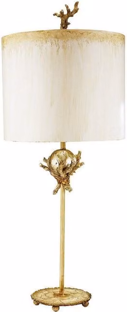 Netlighting Trellis Table Lamp in Silver and Beige with E27 Socket – 1