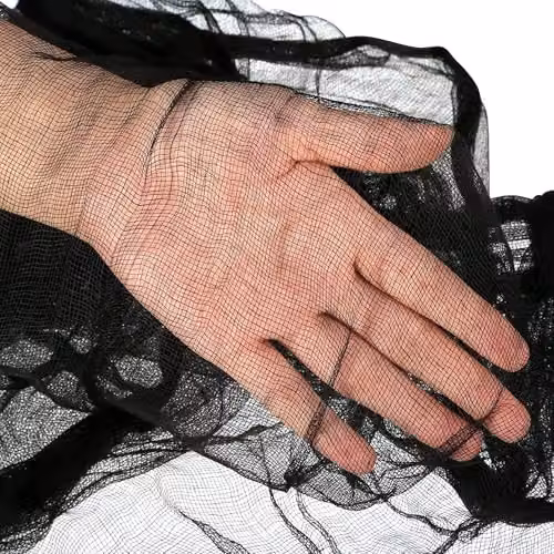 Shatchi 10-Piece Black Halloween Creepy Cloth Cotton Tablecloth Decoration, W/D/H: 76 x 76 x 228 cm – 10