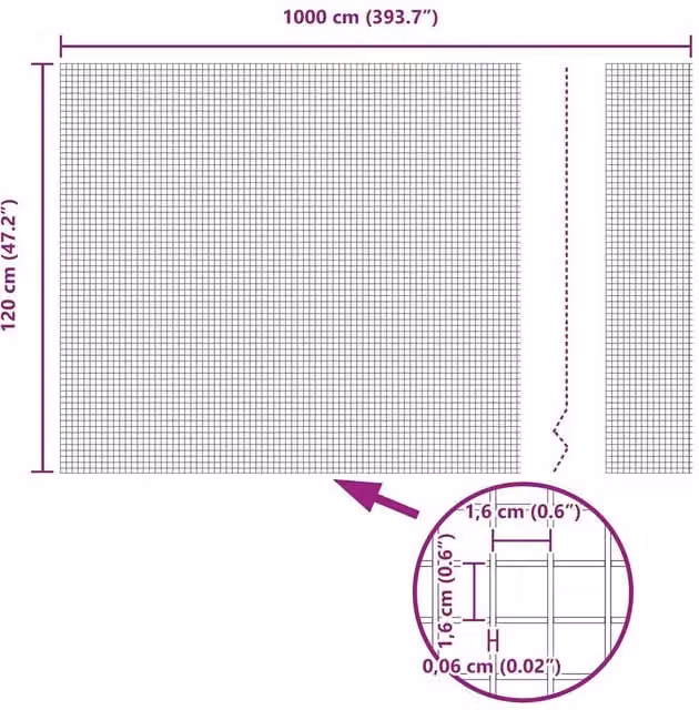 Berkfield Home Modern Single-Bar Welded Wire Fence, Galvanised Steel, Silver, H: 120 cm, L: 10 m